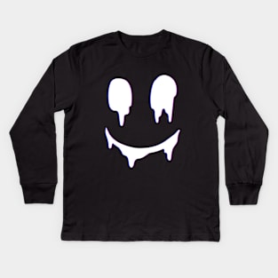 Happy Drip Face Kids Long Sleeve T-Shirt